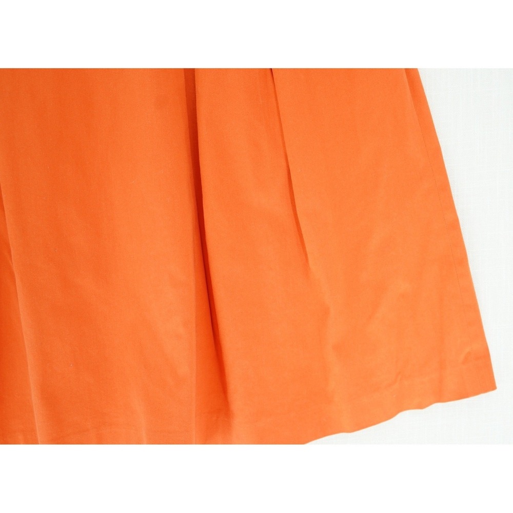 Alex Marie Orange Sleeveless V-Neck A-line Dress 16 Ruffled Waist Accent - Picture 11 of 11